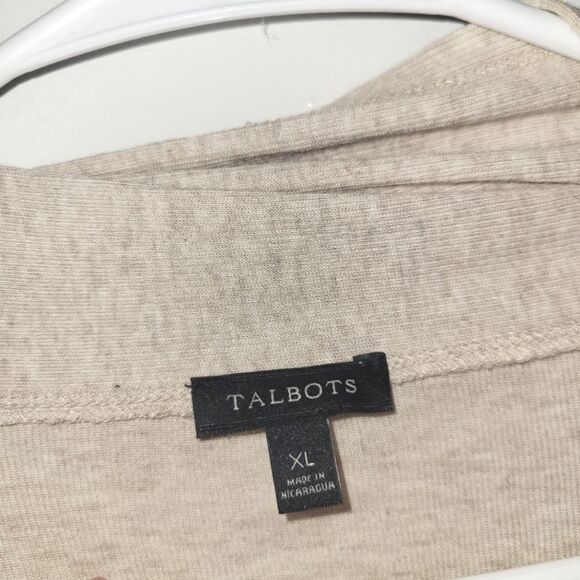 Talbots Modal Asymmetrical Open Cardigan Sweater XL - Picture 2 of 10